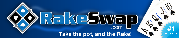Rakeswap.com the home of rakeback deals. The best poker rakeback deals online.